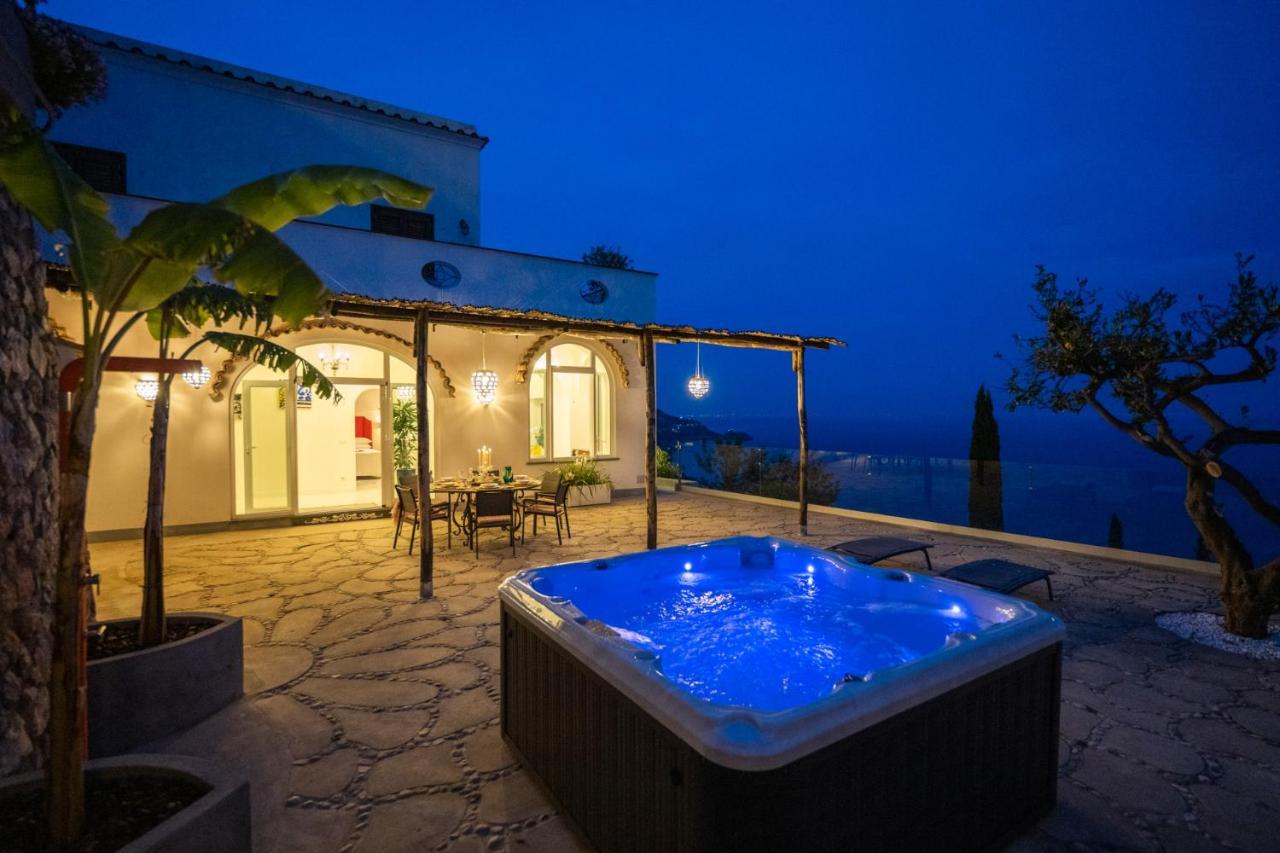 Villa Mimina - Exclusive Villa With Garden, Jacuzzi And Sea View プライアーノ エクステリア 写真